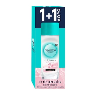 NOXZEMA | Αποσμητικό Roll On Minerals Soft Care 50ml 1+1 Δώρο