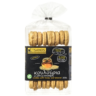 ΤΣΑΝΟΣ | TSANOS COOKIES WITH HONEY AND SESAME 300 GR