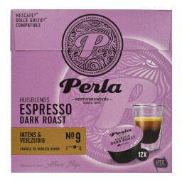PERLA BEVERAGES | Coffee Capsules Perla Dolce Gusto Espresso Dark Roast 12x6.5g