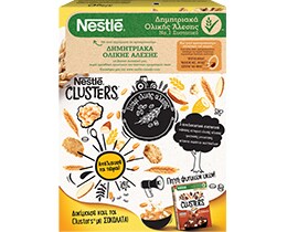 CLUSTERS | Δημητριακά Ολικής Άλεσης Με Αμύγδαλα 375gr