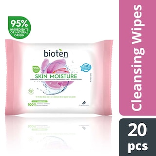 BIOTEN | Μαντηλάκια Καθαρισμού Ξηρή Επιδερμίδα 20 Τεμάχια