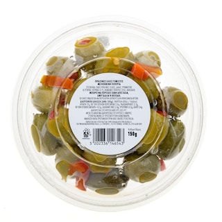 EXCELLENT TAPAS | Ελιές Πράσινες Γεμιστές με Κόκκινη Πιπεριά 150g