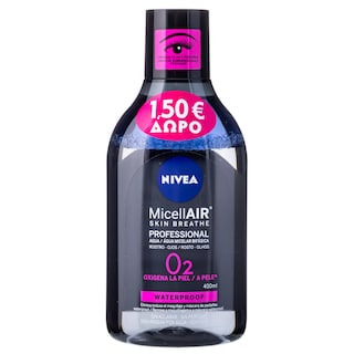 NIVEA | Νερό Καθαρισμού Προσώπου Micellair Skin Breath Professional 400ml Έκπτωση 1.5Ε