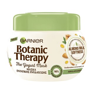 BOTANIC THERAPY | Μάσκα Μαλλιών Almond Milk Softness Αφυδατωμένα Μαλλιά 300ml