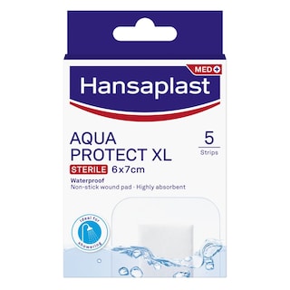 HANSAPLAST | Patches Aqua Protect Antibacterial XL 5 Pieces