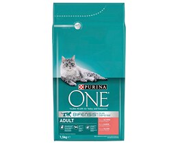 PURINA ONE | Γατοτροφή Adult Σολομός & Δημητριακά 1.5kg
