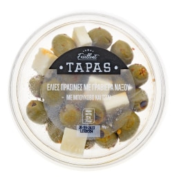 EXCELLENT TAPAS | Ελιές Πράσινες με Γραβιέρα Νάξου και Τσίλι 150g