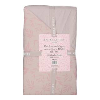 LAURA ASHLEY | Παπλωματοθήκη Διπλή Βαμβακερή Ροζ 1 Τεμάχιο