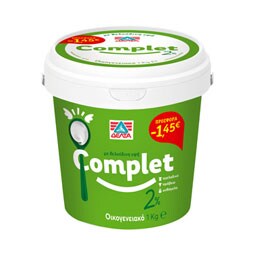 COMPLET | Γιαούρτι Αγελαδινό και Πρόβειο 2% Λιπαρά 1kg Έκπτωση 1.45Ε