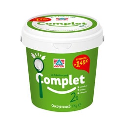 COMPLET | Γιαούρτι Αγελαδινό και Πρόβειο 2% Λιπαρά 1kg Έκπτωση 1.45Ε