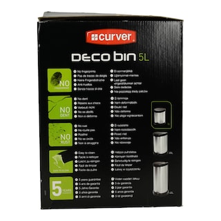 CURVER | ΚΑΔΟΣ ΑΠΟΡΡΙΜΑΤΩΝ ΜΕ ΠΕΝΤΑΛ ΜΕΤΑΛΛΙΚΟΣ 5L 1 ΤΕΜ