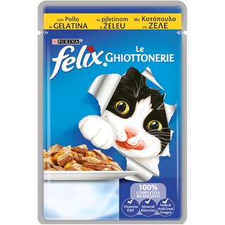 FELIX | Γατοτροφή Με Κοτόπουλο Σε Ζελέ 100 gr