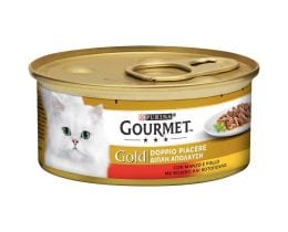 GOURMET | GOLD | Γατοτροφή Βοδινό & Κοτόπουλο 85g