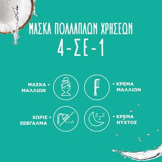 LE PETIT MARSEILLAIS | Μάσκα Μαλλιών 3 σε 1 Νερό Καρύδας & Άνθη Πορτοκαλιάς 300ml