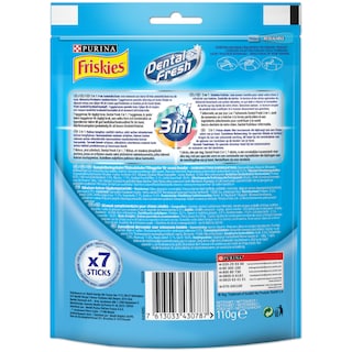 FRISKIES | DENTAL FRESH | ΣΝΑΚ ΣΚΥΛΩΝ ΓΙΑ ΜΙΚΡΟΥΣ ΣΚΥΛΟΥΣ 110 GR