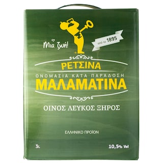 ΜΑΛΑΜΑΤΙΝΑ | MALAMATINA RETSINA 3L