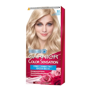 COLOR SENSATION | Βαφή Μαλλιών Σετ 9.1 Ξανθό Πολύ Ανοιχτό Σαντρέ 1 Τεμ.