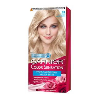 COLOR SENSATION | Βαφή Μαλλιών Σετ 9.1 Ξανθό Πολύ Ανοιχτό Σαντρέ 1 Τεμ.