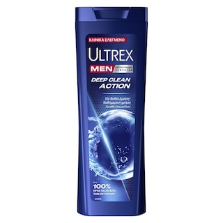 ULTREX | Σαμπουάν Deep Clean Action Αντιπιτυριδικό 360ml