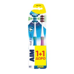 AIM | TOOTHBRUSH VERTICAL EXPERT MED  1+1