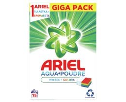 ARIEL | Σκόνη Πλυντηρίου Ρούχων White & Color 75 Μεζούρες
