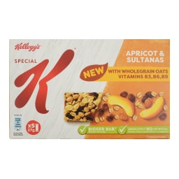 KELLOGGS | SPECIAL K | Μπάρες Βρώμης Με Σταφίδα & Βερίκοκο 5 X 27gr