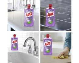 AJAX | Υγρό Καθαρισμού Ultra Λεβάντα 1lt 1+1 Δώρο