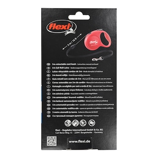 - | Πτυσσόμενο Λουρί Οδηγός Σκύλου Κορδόνι M Μαύρο 5m 1 Τεμάχιο