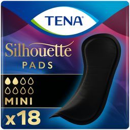 TENA | Incontinence Pads Silhouette Noir Mini 18 Pieces