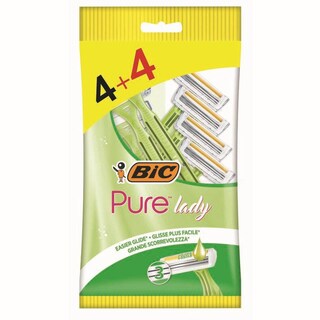 BIC | Ξυραφάκια Pure Lady 3 4+4 Τεμάχια Δώρο