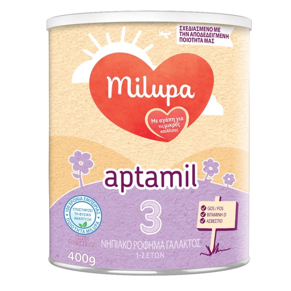 MILUPA Γάλα Βρεφικό 3ης Βρεφικής Ηλικίας 400g