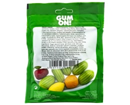 GUM ON | Καραμέλες Τσίχλες Gum On Φρούτα 80gr