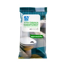 ΑΒ | Υγρά Πανάκια Καθαρισμού Τουαλέτας 40 Τεμάχια