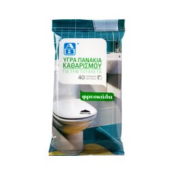 ΑΒ | Υγρά Πανάκια Καθαρισμού Τουαλέτας 40 Τεμάχια