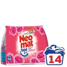 NEOMAT | Σκόνη Πλυντηρίου Ρούχων Άγριο Τριαντάφυλλο 14 Μεζούρες