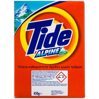 TIDE | Απορρυπαντικό Ρούχων Σκόνη Alpine 450g