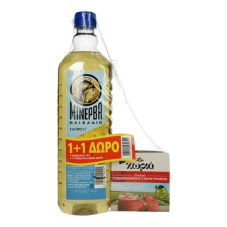 ΜΙΝΕΡΒΑ | MINERVA SUN OIL 1LT (PASSATA 250G G)  1lt + Passata Δώρο
