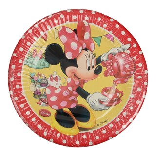 DISNEY | ΠΙΑΤΑ ΜΕΣΑΙΑ MINNIE CAFE 20 CM 8 ΤΕΜΑΧΙΑ 1 TEM -0.10EURO