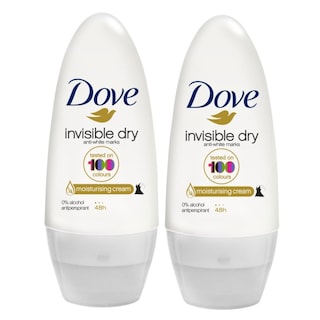 DOVE | Αποσμητικό Roll On Invisible Dry 50ml (1+1 Δώρο)