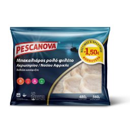 PESCANOVA | Μπακαλιάρος Ρολό Φιλέτο Κατεψυγμένος 480gr Έκπτωση 1.5Ε
