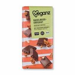 VEGANZ | Σοκολάτα Bio Καραμελωμένα Φουντούκια 80g