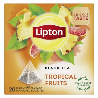 LIPTON | Τσάι Μαύρο Τροπικά Φρούτα 20x1.8g