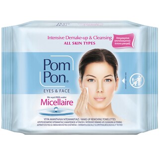 POM PON | Υγρά Μαντηλάκια Ντεμακιγιάζ Micellaire 20 Τεμάχια