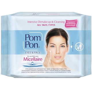 POM PON | Υγρά Μαντηλάκια Ντεμακιγιάζ Micellaire 20 Τεμάχια