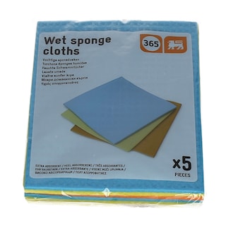 365 | Σπογγοπετσέτα Υγρή 5 Τεμάχια