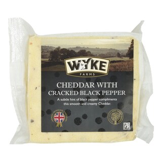 - | Τυρί Cheddar Μαύρο Πιπέρι & Σκόρδο 180g