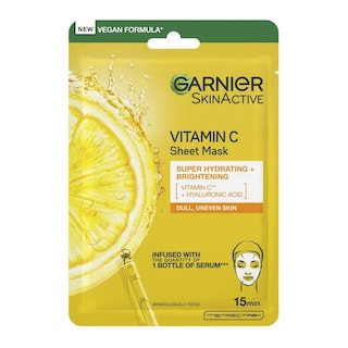 GARNIER | Υφασμάτινη Μάσκα Vitamin C για Λάμψη και Ενυδάτωση 28g