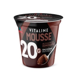 VITALINE | Mousse Protein Μαύρη Σοκολάτα 200g