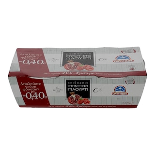 ΟΛΥΜΠΟΣ | ΓΙΑΟΥΡΤΙ ΣΤΡΑΓΓΙΣΤΟ ΡΟΔΙ ΣΜΕΟΥΡΟ 2 X 170 GR