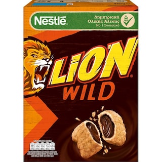 LION | Δημητριακά Ολικής Άλεσης Wild Καραμέλα Σοκολάτα 410gr